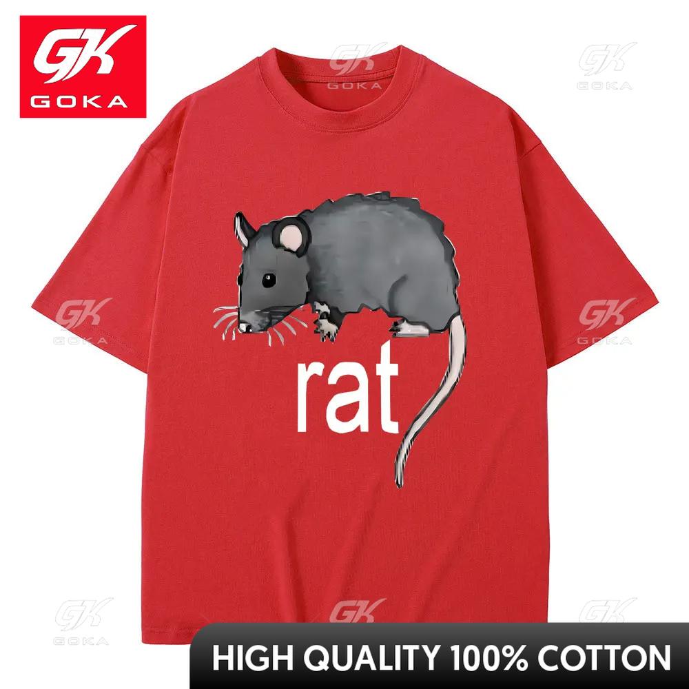 Funny Rat Meme Tshirt Unisex Fashion Oversized Tshirt Novelty Clothes Unisex Women Casual Oversized Crewneck Short Sleeve T Shirts