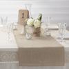 30cm Breite Jute Leinen Vintage Natur Tischläufer Jute Rustikal Khaki Party Land Hochzeit Dekoration Heimparty Stuhldekor