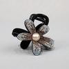 Elegant Rhinestone Flower Claw Clip for Women - High-End Shark Clip for Updo & Half-Up Hairstyles