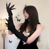 1 Pair Horror Black Devil's Ghost Claws Gloves Halloween Cosplay Costume Makeup Scary Claw Long Nail Gloves