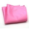 Luxury Men's Handkerchief Plaid Solid Color Hankies Polyester Hanky Business Pocket Square Chest Towel 21*21CM