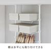HEIAN SHINDO Tension Shoe Holds 16 8 Matte 57cm Shindo Rack, Pairs, Tiers, White, Wide, 190-300cm High, TSR-57WH (Heian Kogyo)