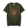 Classic T Shirt For Unisex Graphic T Shirts Red Winged Egyptian Scarab With Ankh Oversized Tshirt Cotton Tshirt Unisexs Clothing