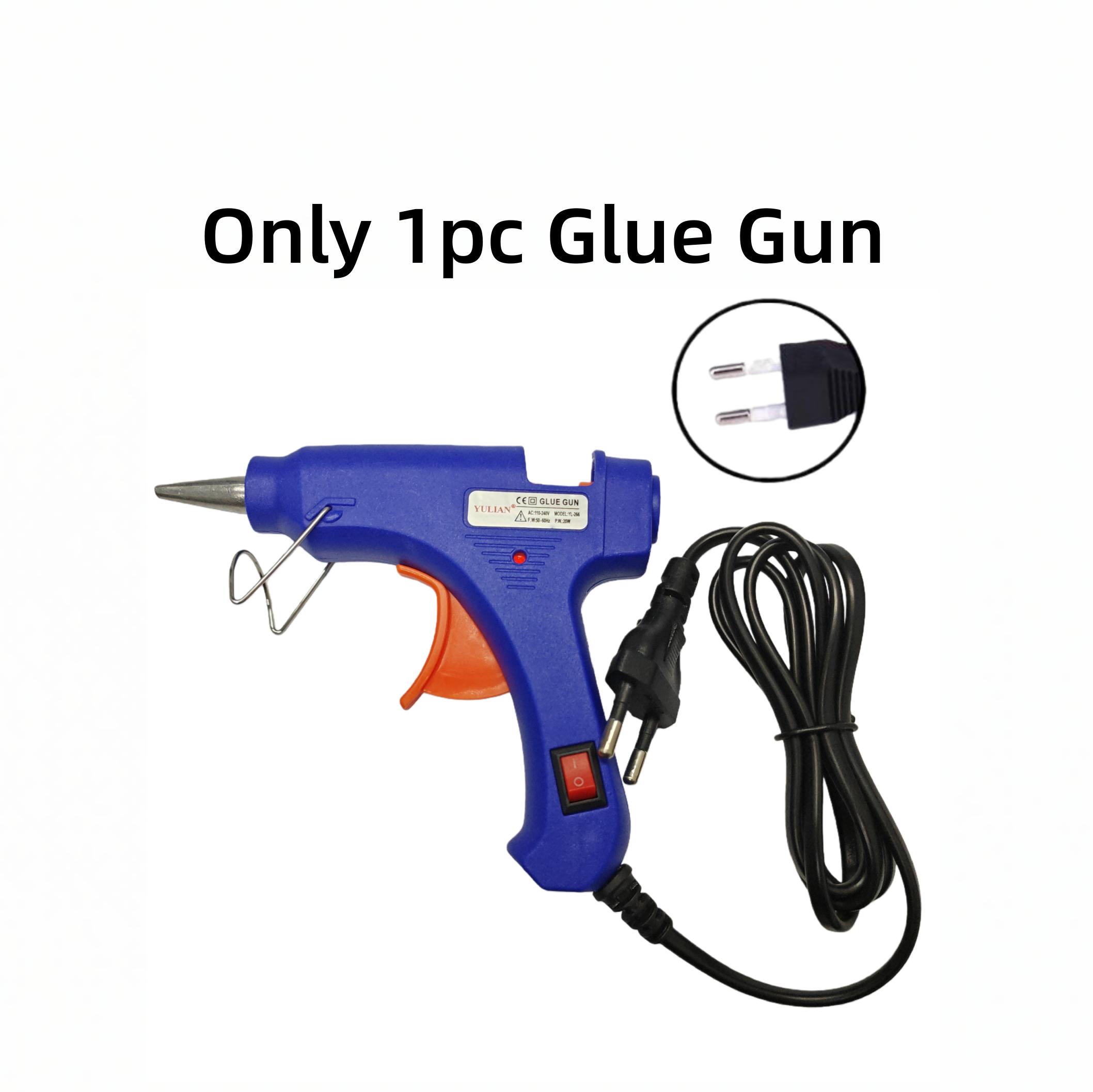 

Мини 20 Вт Клеевой пистолет для расплава с прозрачными клеевыми стержнями 7*100 мм для DIY искусства, ремесел и быстрого ремонта Only 1pc Glue Gun