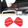 For Toyota Tundra -2025 Red Interior Dashboard Side Air Vent Outlet Trim 2P