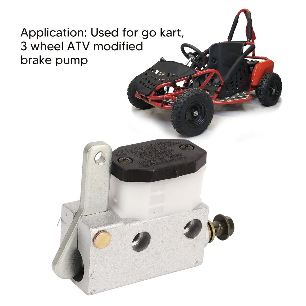 Hauptbremszylinder Pumpe Metallkonstruktion Einfache Installation 12.8 für Go-Kart ATV UTV Go-Kart Bremszylinder ATV Bremszylinder