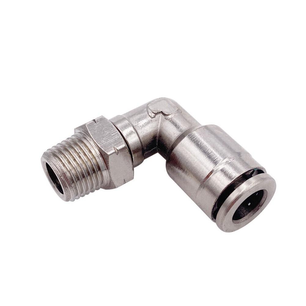 2pcs 90 Degree Swivel Elbow Macro Air/Gas Line Hose Fittings