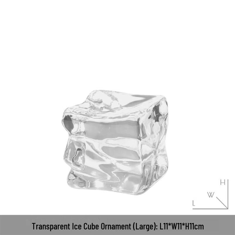 Transparent Ice Cube Decor