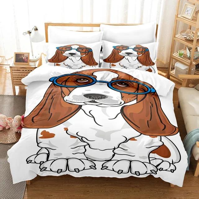 Cute Animal Dog Husky Duvet Cover Adults Kids Home Textile Cute Bedclothes Bedding Sets Double Bed King Full Size For Home