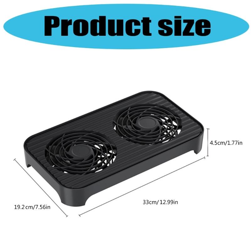 USB Powered Cooling System For Networking Devices 140mm Silents Fan Design Supports Multiple Device Placement