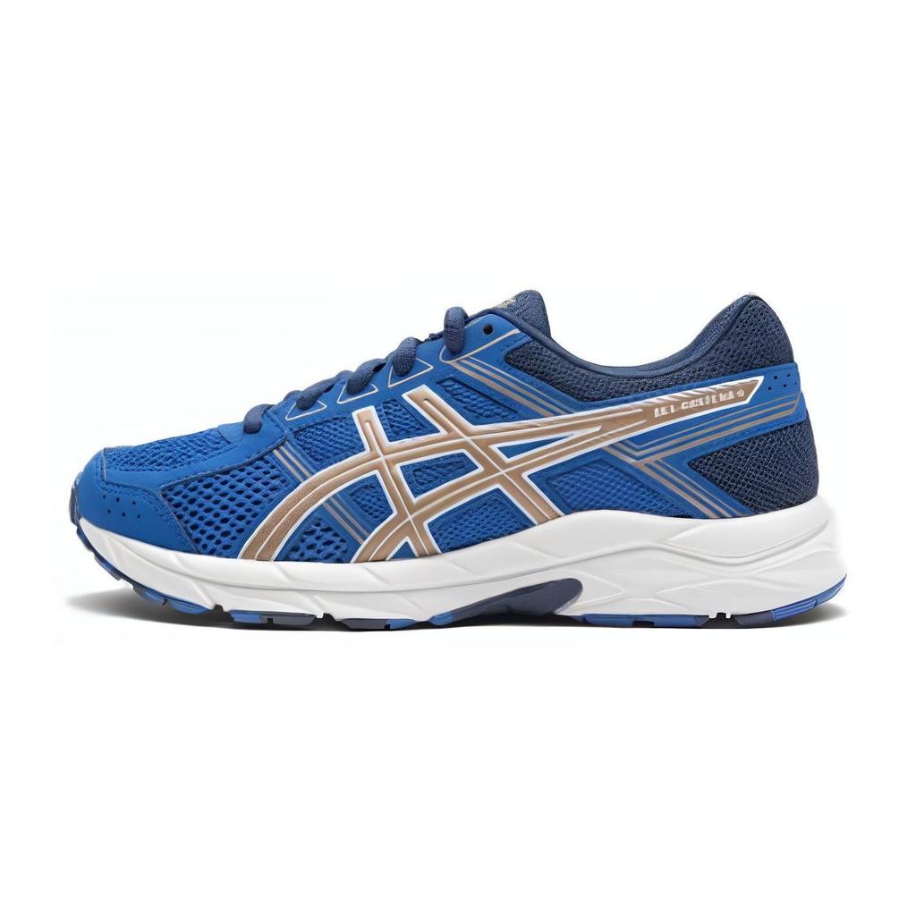 Asics Gel-Contend 4B Comfortable Lightweight Stability Outdoor Sports Running Shoes Kids Sneakers Blue 1014A322-400