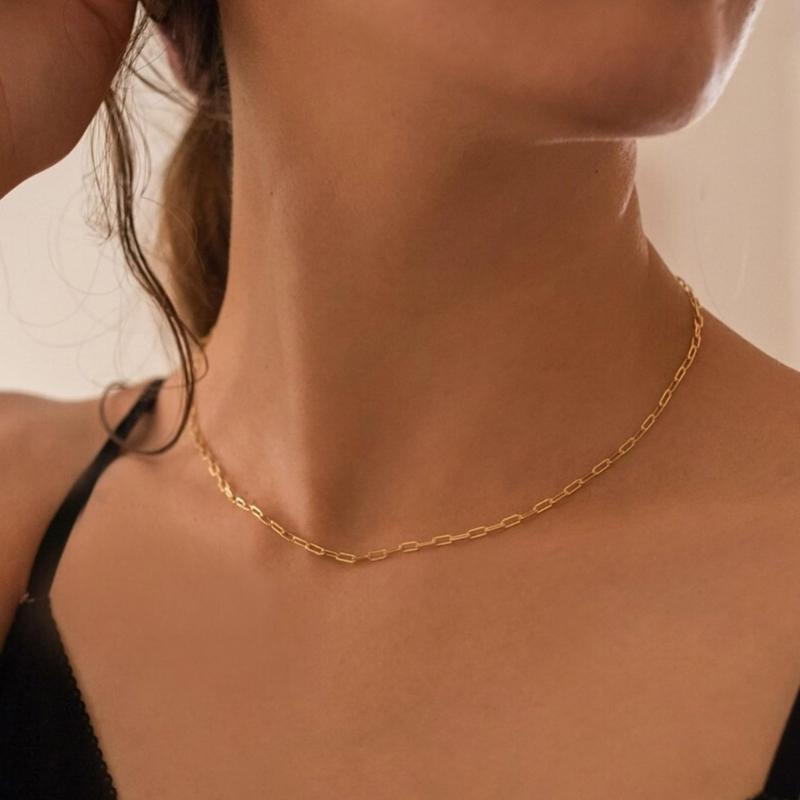 Elegant Double Layer Necklace Featuring December Birthstones And 18k Gold Plating Rectangular Design Neckchain For Women