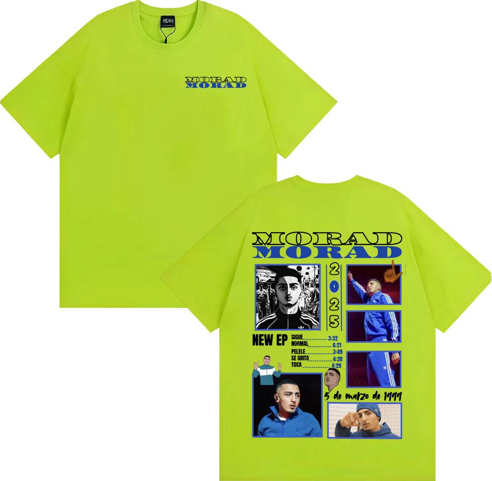 Rapper Morad MDLR 2025 Tour Graphic T Shirts Men's Fashion Hip Hop Pop Streetwear T-shirt Unisex Casual Cotton Oversized T Shirt