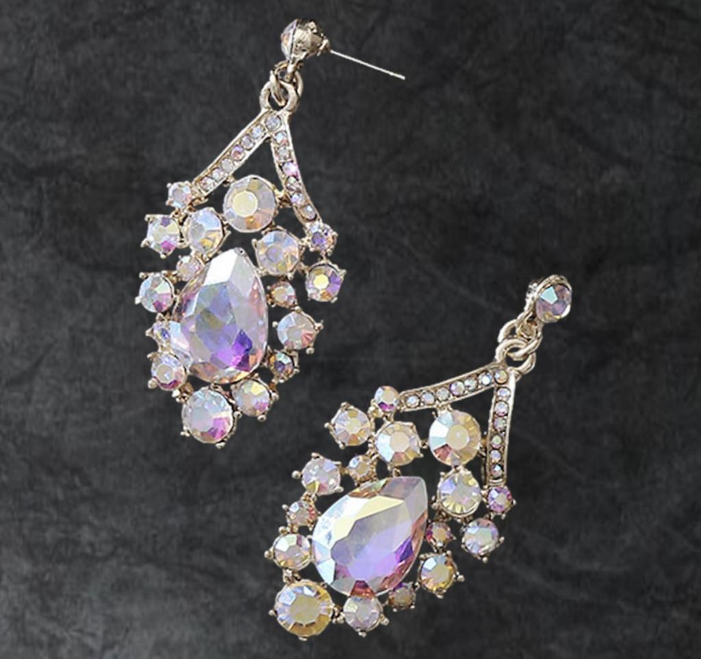 Belly Ballroom Party Aurora Stone [J's Select] Dance, Dance, Ladies' Necklace, Earrings, (gold Aurora)