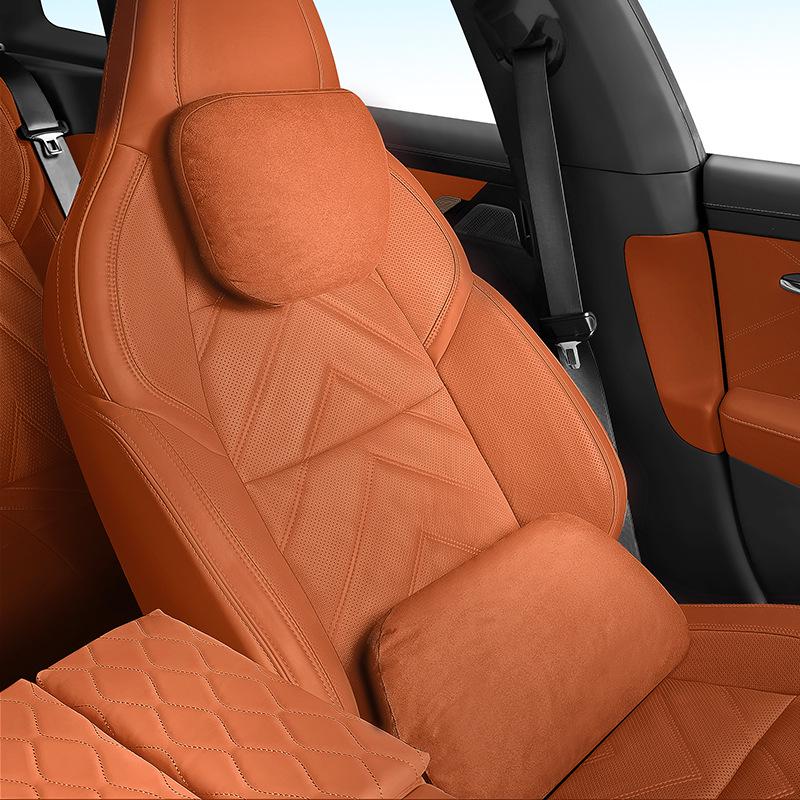 Premium Suede Headrests & Lumbar Supports for Ford Ranger, Transit, Livina