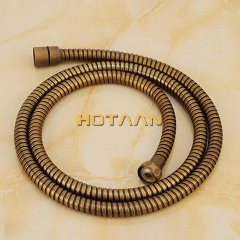 Antique Brass Hand Shower Set Brass Hand Shower +1.5M Shower Hose Pipe+Hand Shower Holder
