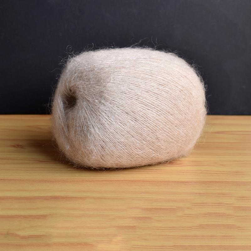 Mohair Fine Wool Yarn Knitting Sewing Thread Soft Skin-friendly Crochet for Sweater Scarf Shawl