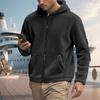 Herren Wende Kapuzen Reißverschluss Jacke Lockerer Schnitt Street für Herbst Winter