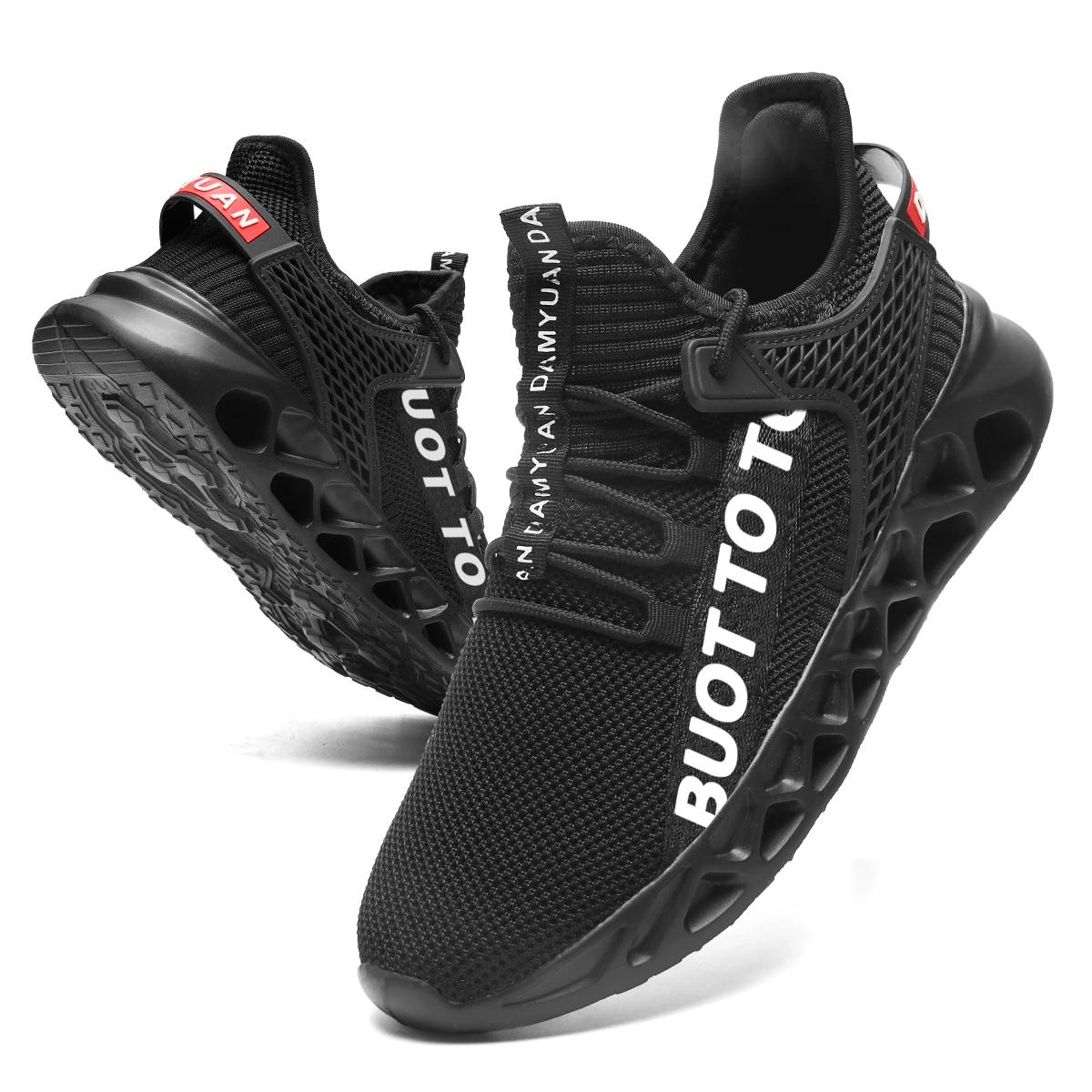 

Мода Fujeak Нескользящие кроссовки унисекс женские брендовые спортивные кроссовки для бега для мужчин дышащие легкие спортивные повседневные туфли большого размера 46 43 чёрный