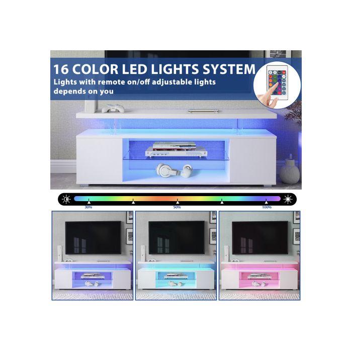 Meuble TV pour TV 65 » LED Game &amp; Entertainment Centre Media Storage Console