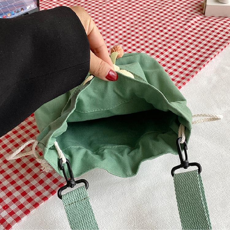 Women's Adjustable Drawstring Bucket Bag Nylon Shoulder Bags for Work and Travel