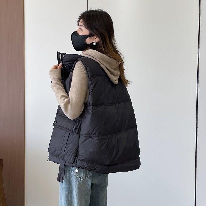 Damen Neue Mode Daunenweste mit lockerem Schnitt für Herbst/Winter