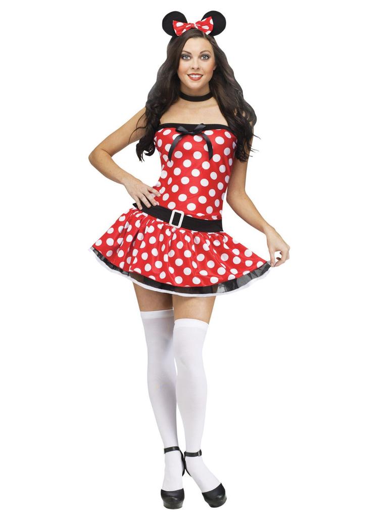 Fun World 120874 Minnie Mouse Dress Costume for Women (S/M)