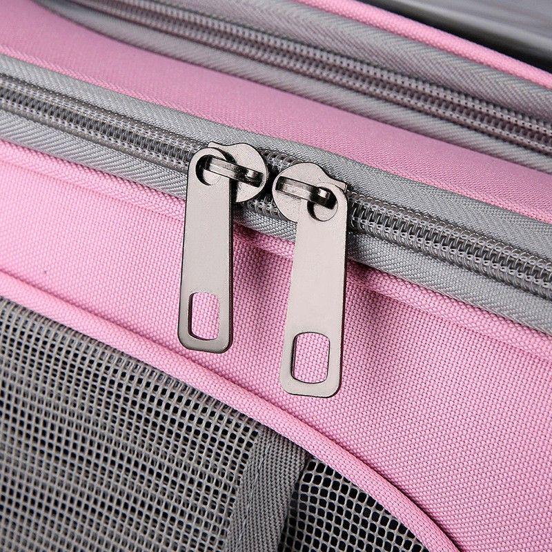 Trendige Tragbare Haustiertransportbox: Atmungsaktiver Rucksack in Unifarben mit großem Fassungsvermögen für Katzen und Hunde