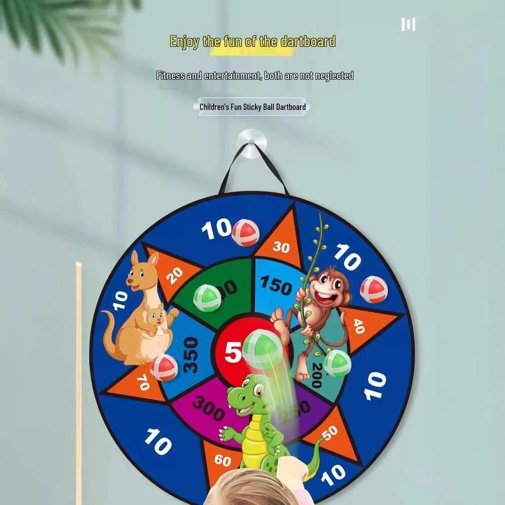 Children's Fruit Sticky Ball Target Game - Early Education Animal Throwing Set
