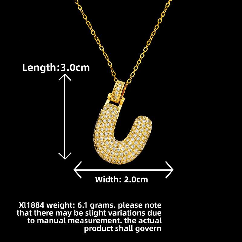 New Style Necklace Featuring Trendy Letter Design In Bold Font, with A Luxurious and Exclusive Look, Suitable for Sophisticated Accessories.