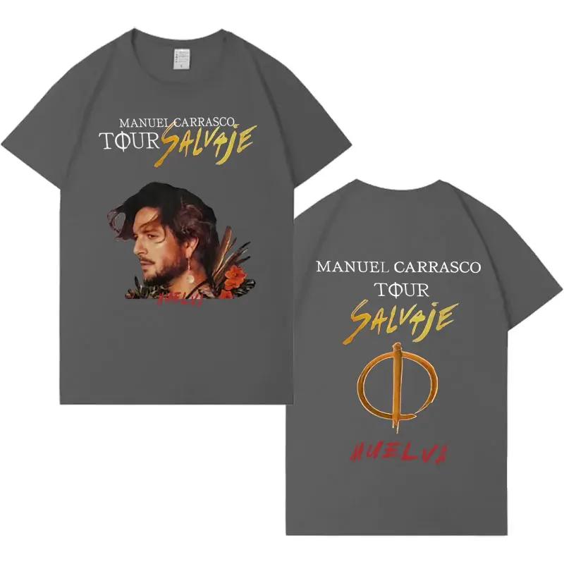 Trendy Graphics Tshirt Huelva Rapper Unisexuel Carrasco Salvaje 2026 Fans Music Tshirt Unisex Unisex High Street Loose Tops Unisex