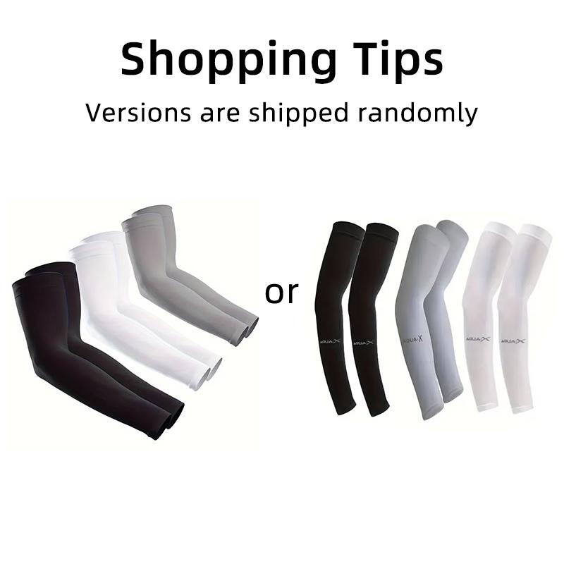 3 Pairs Unisex Sun Protection Arm Sleeves Breathable Cooling Arm Covers For Outdoor Activities Cycling Running Mountaineering
