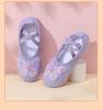 PJ10 Bow Girl Soft Sole No-Tie Cat Paw Ballet Practice Shoes for Body Shaping and Dancing