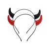 Dark Series Devil Horn Headband for Halloween Scary Hairhoop Party Headband Stage Show Hairband Cosplay Costume Headwear