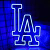 Los Angeles Dodger LA Neon Sign Dimmable Neon Sign for Wall Decor, Baseball Team Neon Light for Garage, Man Cave Decor, Party, Bar, Game Dorm and