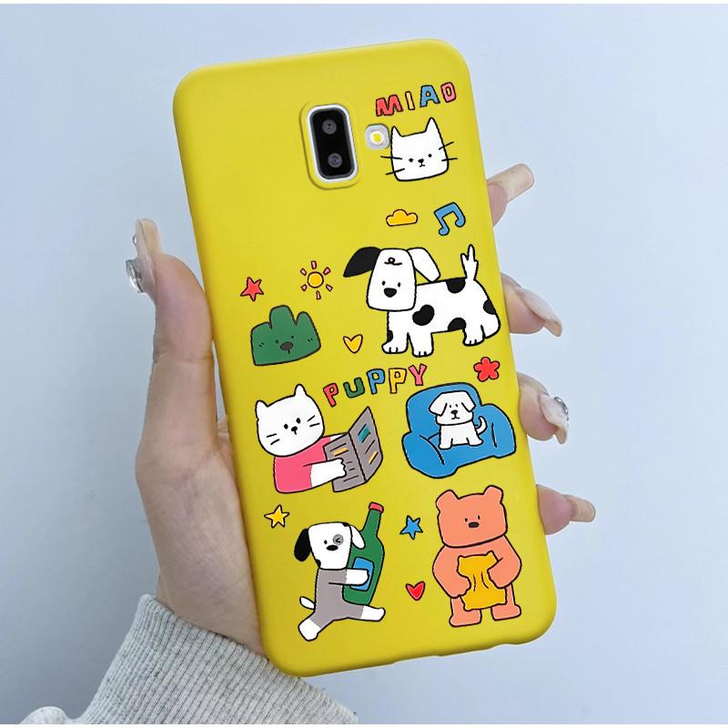 Cute Astronaut Panda Cartoon Case For Samsung Galaxy J6 2018 J6 Plus J600F/DS J610F/DS J600FN J610FN Silicone Bumper Soft Cover
