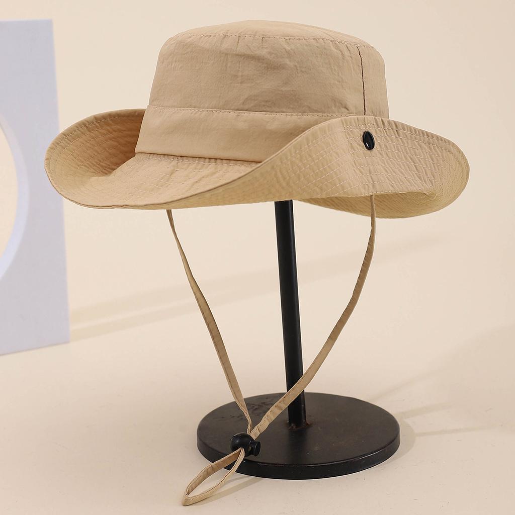Outdoor Fisherman's Hat, Wide-brim Sunshade Fishing Hat, Hiking Jungle Sun Protection Sun Hat for Men and Women, Quick-Dry Hat, Breathable