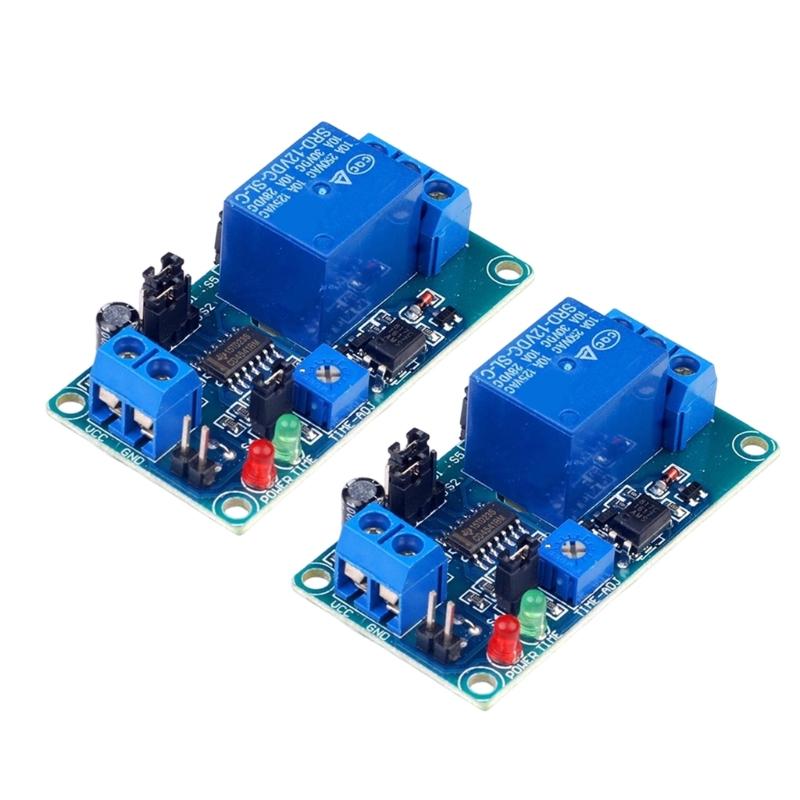 12V Adjustable Time Delay Relays Module Electronic Triggers Delay On Off Time Switches For Automation Device