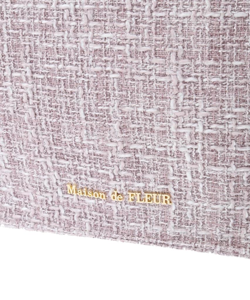 Maison de Fleur Tweed Frill Handtag Fyrkantig Toteväska, Elfenben, Storlek M (08000248500)