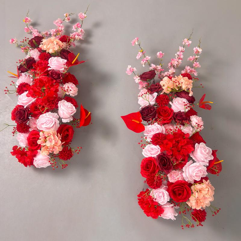 Cross-Border Floral Arch: Long Strip Wedding, Banquet, Birthday Decoration with Artificial Flowers
