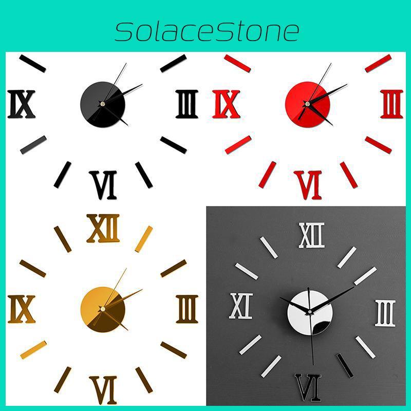 Uhr Wand DIY Uhr Zuhause Moderne Dekoration 3D Kristallspiegel Kunst Aufkleber Abziehbilder