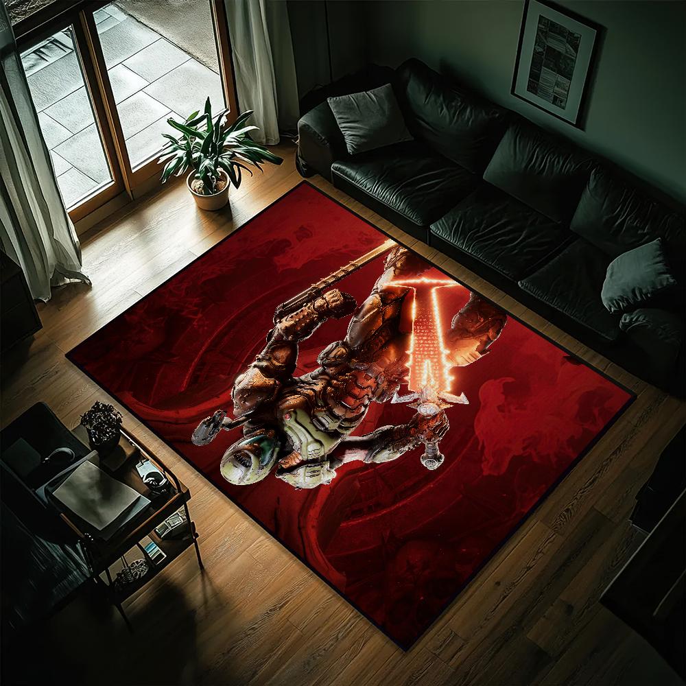 Game DOOMS The Dark Ages Small Carpet Bedside Kitchen Bath Living Home House Bedroom Floor Mat Doormat Rug Decoration