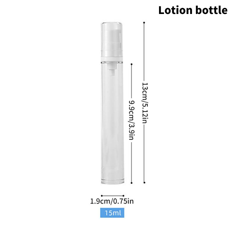 

5/10/15 мл дорожный вакуумный флакон косметический флакон-спрей для лосьона флакон для крема для глаз сменный флакон контейнер портативный безвоздушный насос флакон 15ml Lotion bottle