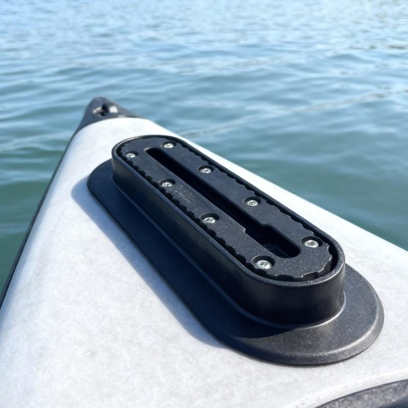 Plastic Mounting Elliptical Base Kayak Accessory With Track Universals Kayak Rail Adapters For Fishing And Water Sports