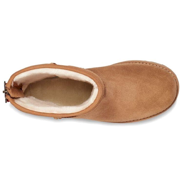 UGG Saueskinn Varmt Omslag Komfort Midt-legg Snøstøvler Dame Støvler Kastanje 1122672-CHE
