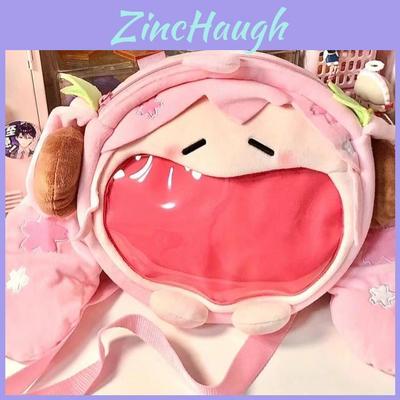 Japanese Miku Sakura Plush Backpack With Large Capacity For Girls Daily Use