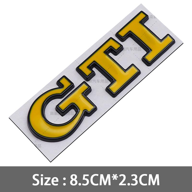2026 Hot For VOLKSWAGEN VW 1pcs 3D Metal GTI Badge Car Rear Trunk Emblem Stickers for Volkswagen Golf GTI mk2 mk3 mk4 mk5 mk6 mk