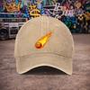 pc pcs Unisex Flame Baseball Cap Suitable for Unisex  Women Retro Duckbill Hat with Hook  Loop Closure Lightweight Washed Cap