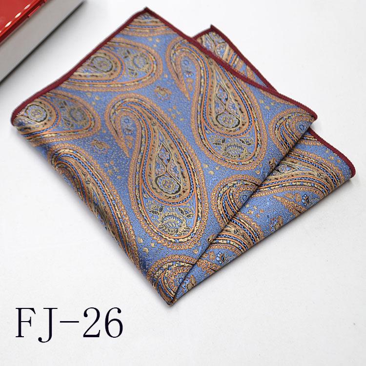 Men'S Pocket Towel Korean Version Cashew Flower Small Square Suit Handkerchief Versatile Dress 24*24Cm