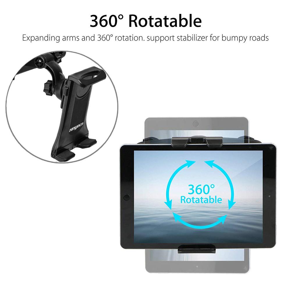 New 7 8 9 10 12.9 Inch Tablet Car Holder Back Seat Pillow Car Mount Cradle Soporte Tablet Desktop For iPad Stand Up Samsung Tab
